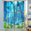 Dolphin Themed Shower Curtain For A Nautical And Cute Bathroom Decor