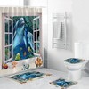 Dolphins Print Shower Curtain Bathroom Cover for a Nautical and Relaxing Bathroom Decor