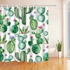 Don'T Miss A Beat With Floral Ball Cactus Shower Curtain - Waterproof Fabric Bathroom Decors For Any Home