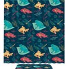 Doodle Frog, Fish, And Dragonfly Printed Shower Curtain For Bathroom Decor