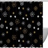 Dot Snowflakes Best Shower Curtain for Bathroom Decor