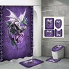 Dragon And Rose Flowers Shower Curtain For Your Beautiful Bathroom