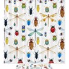 Dragonflies And Beetles Vintage Shower Curtain For Bathroom