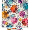 Dragonflies And Butterflies Waterproof Fabric Bathroom Shower Curtain