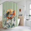 Dragonfly And Wild Flowers Custom Shower Curtain