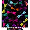 Dragonfly Animal Print Shower Curtain, Microfiber Bathroom Accents Fabric Machine Washable