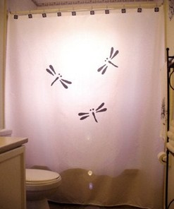 Dragonfly Bathroom Decor Shower Curtain