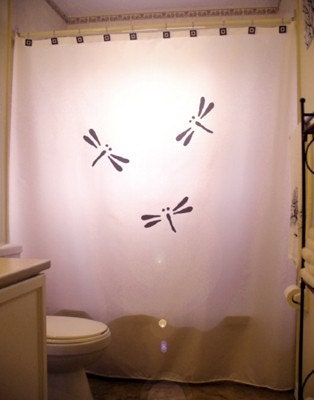 Dragonfly Bathroom Decor Shower Curtain
