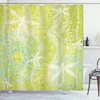 Dragonfly Over Mandala Print Animal Shower Curtain For Bathroom Decor