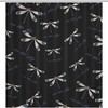 Dragonfly Printed Bathroom Shower Curtain - Funny And Colorful Home Decor Fabric Curtain