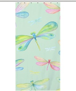 Dragonfly Shower Curtain Cloth Fabric Decorr For Your Apartment Bathroom