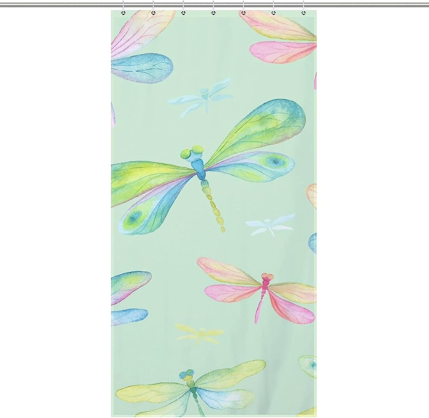 Dragonfly Shower Curtain Cloth Fabric Decorr For Your Apartment Bathroom
