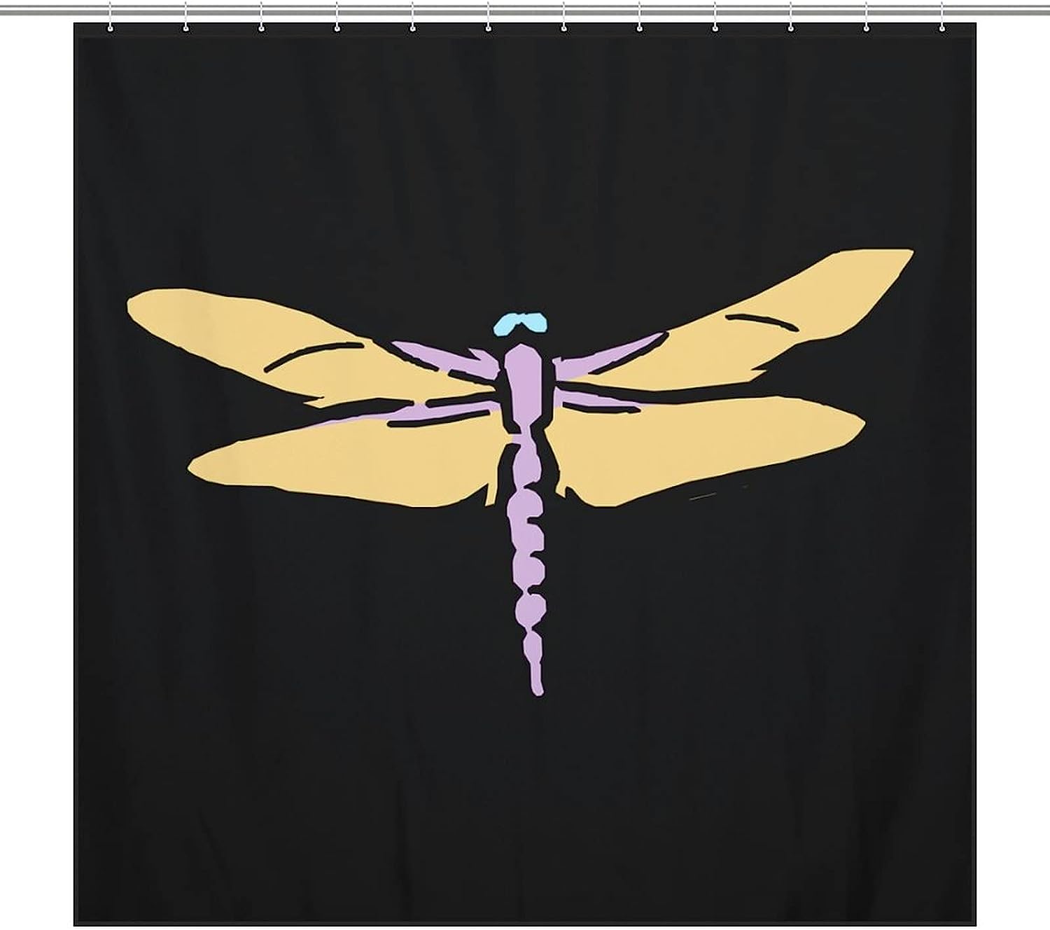 Dragonfly Shower Curtain - Cute Bath Shower Curtain For Bathroom Hotel