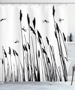 Dragonfly Shower Curtain Fairycore Fabric Shower Curtain For Unique Bathroom