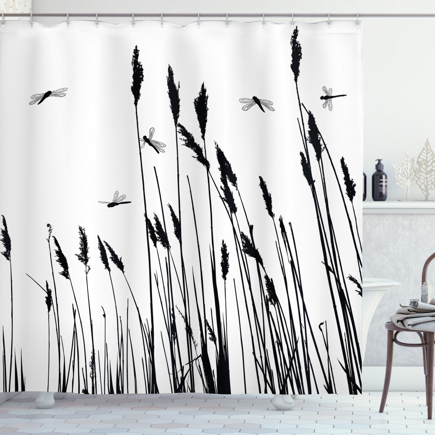 Dragonfly Shower Curtain Fairycore Fabric Shower Curtain For Unique Bathroom