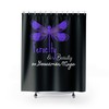 Dragonfly Shower Curtain With Gossamer Wings, Ferocity And Beauty Design For Aesthetic Bathroom