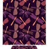 Dragonfly Silhouette Shower Curtain With Matching Mat For Bathroom