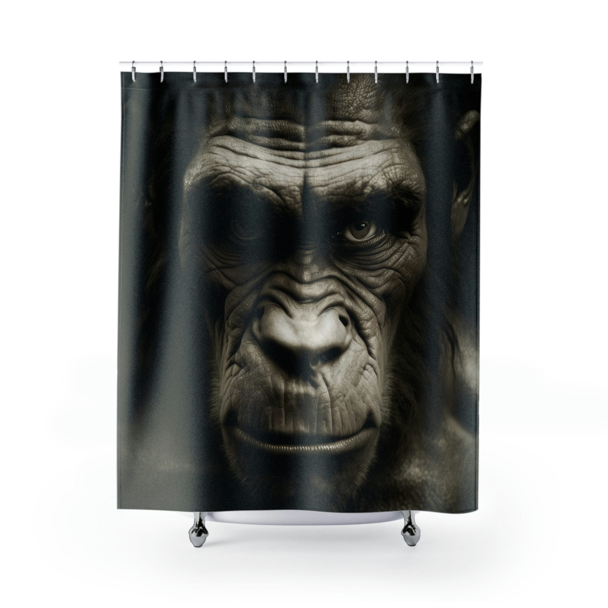 Dramatically Stunning Monkey Face Shower Curtain For Your Quirky Bathroom - Image 2