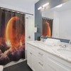 Dream Big Full Moon Shower Curtain For A Relaxing Bath