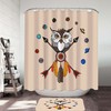 Dream Catcher And Owl Shower Curtain - Custom Durable Fabric