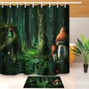 Dream Forest Mushroom House Shower Curtain For Whimsical Bathrooms