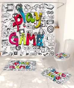 Dream Toys Kids Shower Curtain For Playful Bathroom Decor
