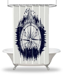 Dreamy Moon Shower Curtain for Relaxing Bathroom Decor
