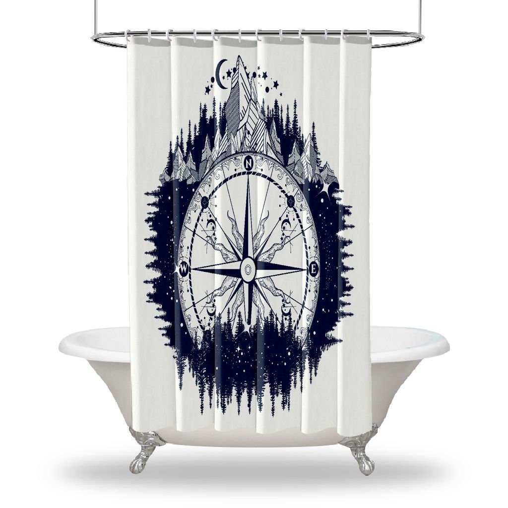 Dreamy Moon Shower Curtain for Relaxing Bathroom Decor