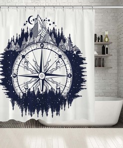 Dreamy Moon Shower Curtain for Relaxing Bathroom Decor