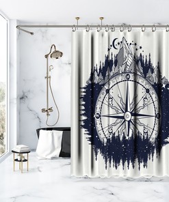 Dreamy Moon Shower Curtain for Relaxing Bathroom Decor