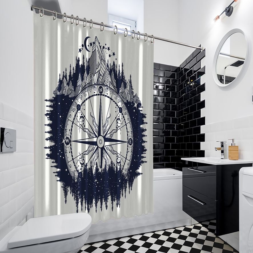 Dreamy Moon Shower Curtain for Relaxing Bathroom Decor