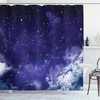 Dreamy Night Under the Stars Space Shower Curtain for a Calming Bath Space