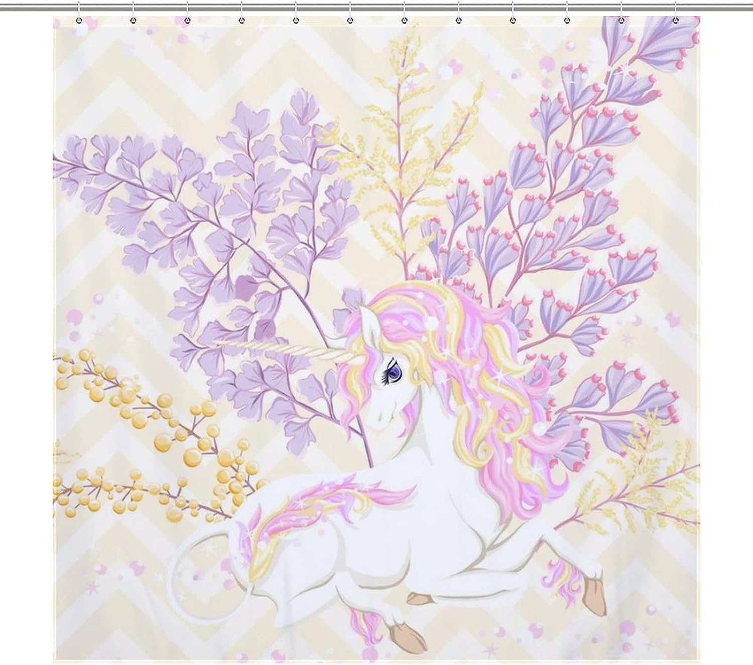Dreamy Unicorn Shower Curtain For Whimsical Bathroom Decor