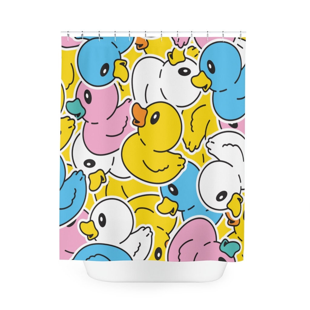 Duck Family Shower Curtain For Fun And Playful Kid'S Bathrooms - Image 2