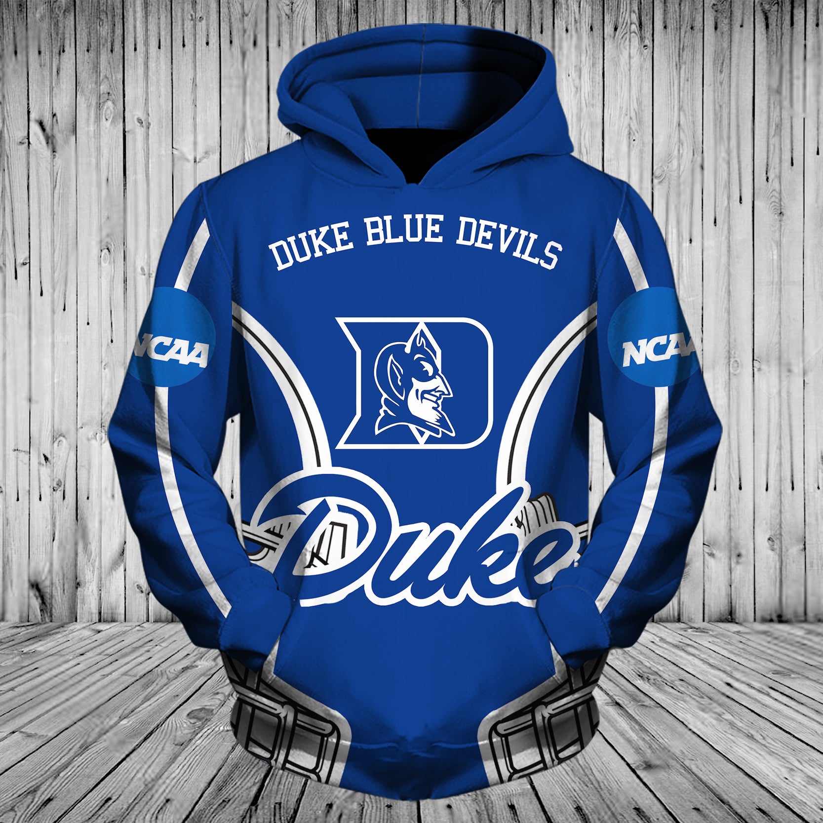 Duke Blue Devils Helmets 3D All Over Print Hoodie For Fans