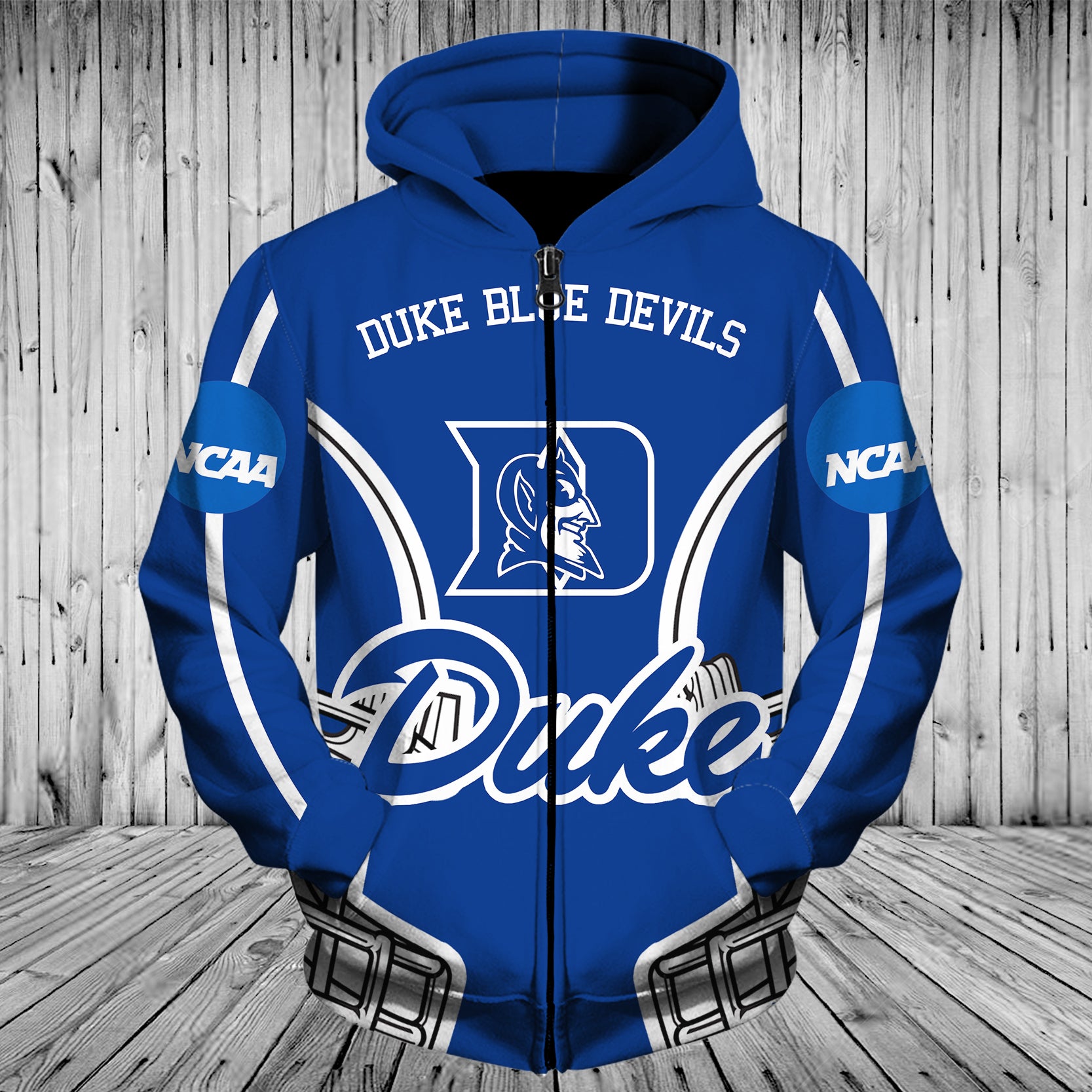 Duke Blue Devils Helmets 3D All Over Print Hoodie For Fans