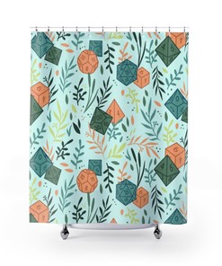 Dungeons And Dragons Shower Curtain For Geeky Bathroom Theme