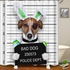 Durable 3D Pet Puppy Dog Animals Bathroom Shower Curtain