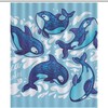 Durable Bath Curtain Liner for Your Personalized Killer Whale Family Bathroom