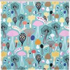 Durable Fabric Colorful Mushrooms Shower Curtain For Vibrant Bathroom Decor