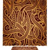 Durable Fabric Octopus Shower Curtain: Suckers Pattern Paisley.