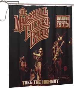 Durable Fabric Shower Curtain with Tucker Marshalls Design