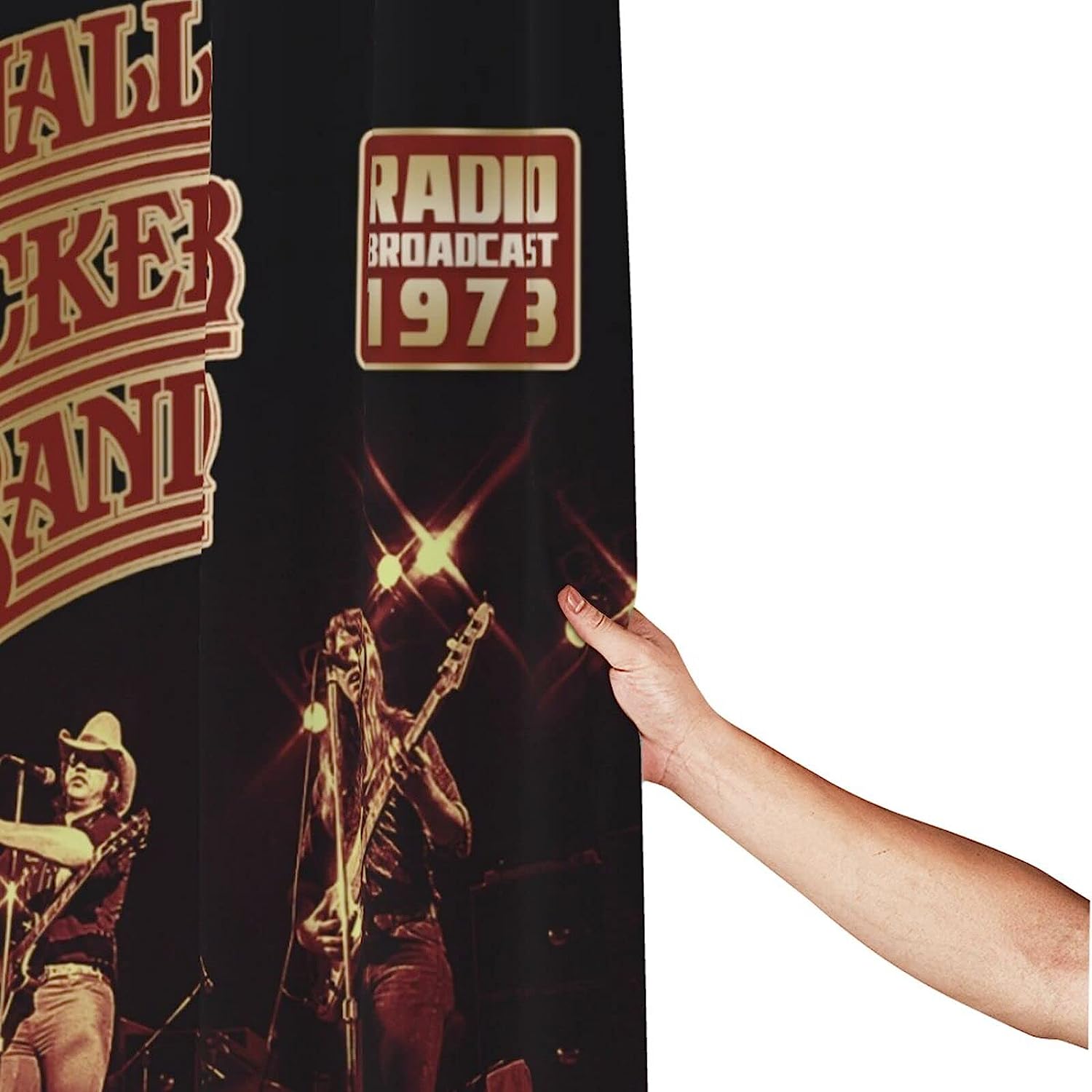 Durable Fabric Shower Curtain with Tucker Marshalls Design