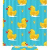 Durable Waterproof Yellow Rubber Duck Bath Curtain for Bathroom Decor 