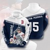 Dustin Pedroia Usa Hoodie 3D For Boston Red Sox Fans