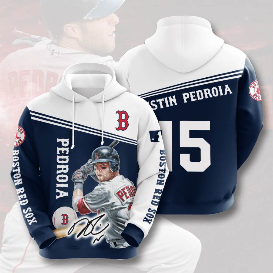 Dustin Pedroia Usa Hoodie 3D For Boston Red Sox Fans