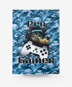 Dynamite Pro Gamer Assassin Wear Shower Curtain For Bathroom
