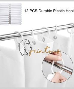 Earth Tone Moon Phase Shower Curtain: Modern Boho Bathroom Decor