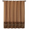 Earth Tones Bayfield Moose Houndstooth Print Shower Curtain For Rustic Cabin Bathroom Decor