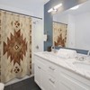 Earth Tones Tribal Shower Curtain - Native American Bathroom Decor